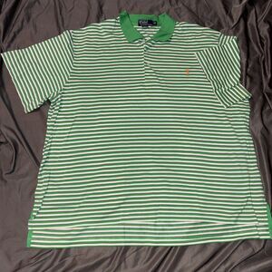 Ralph Lauren Golf Polo Shirt Men’s 2XL Big/Tall Striped -90s Vintage